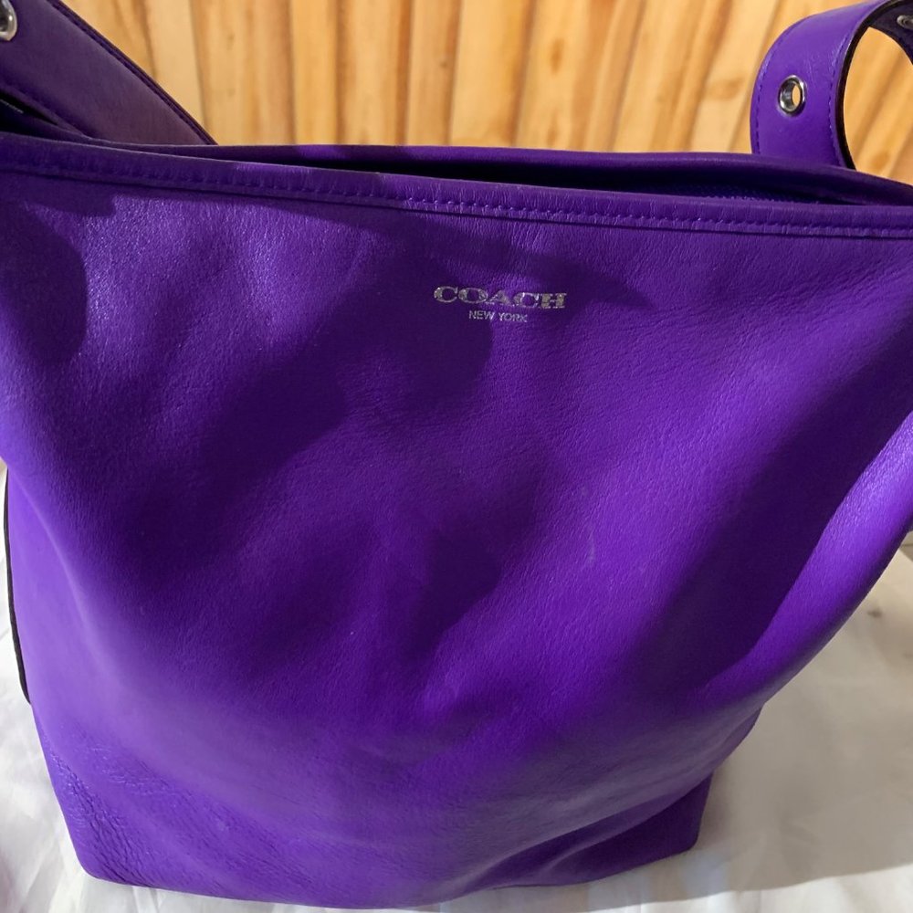 Coach Limited Addition Electric Purple Bucket Bag